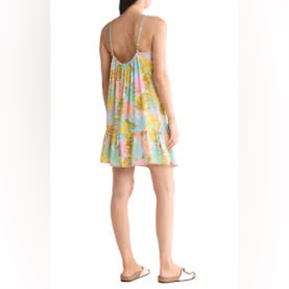 Billabong Women's Sunny Daze Floral Tropical Mini Dress Size Small - Picture 3 of 10